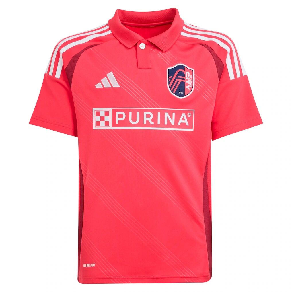 Fallou Fall St. Louis CITY SC adidas Youth 2025 Forever CITY Red Replica Jersey