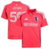 MyKhi Joyner St. Louis CITY SC adidas Youth 2025 Forever CITY Red Replica Jersey - Red - Front View