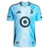 Michael Boxall Minnesota United FC adidas 2025 CONVERGENCE On-Field Authentic Jersey - Blue - Side View
