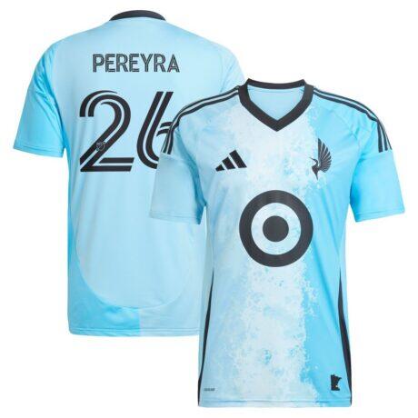 Joaquín Pereyra Minnesota United FC adidas 2025 CONVERGENCE Replica Jersey - Blue - Front View
