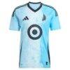 Michael Boxall Minnesota United FC adidas 2025 CONVERGENCE Replica Jersey - Blue - Side View