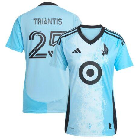Nectarios Triantis Minnesota United FC adidas Women's 2025 CONVERGENCE Replica Jersey - Blue - Front View