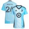 Joaquín Pereyra Minnesota United FC adidas Women's 2025 CONVERGENCE Replica Jersey - Blue - Front View