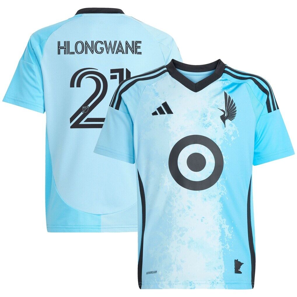 Bongokuhle Hlongwane Minnesota United FC adidas Youth 2025 CONVERGENCE Replica Jersey