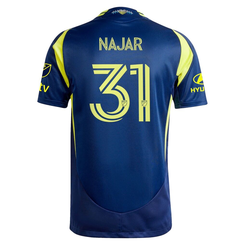 Andy Najar Nashville SC adidas 2025 The Heart of Nashville Kit On-Field Authentic Jersey