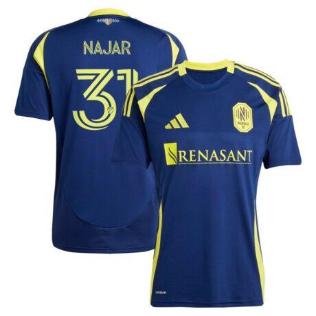 Andy Najar Nashville SC adidas 2025 The Heart of Nashville Kit Replica Jersey - Navy - Front View