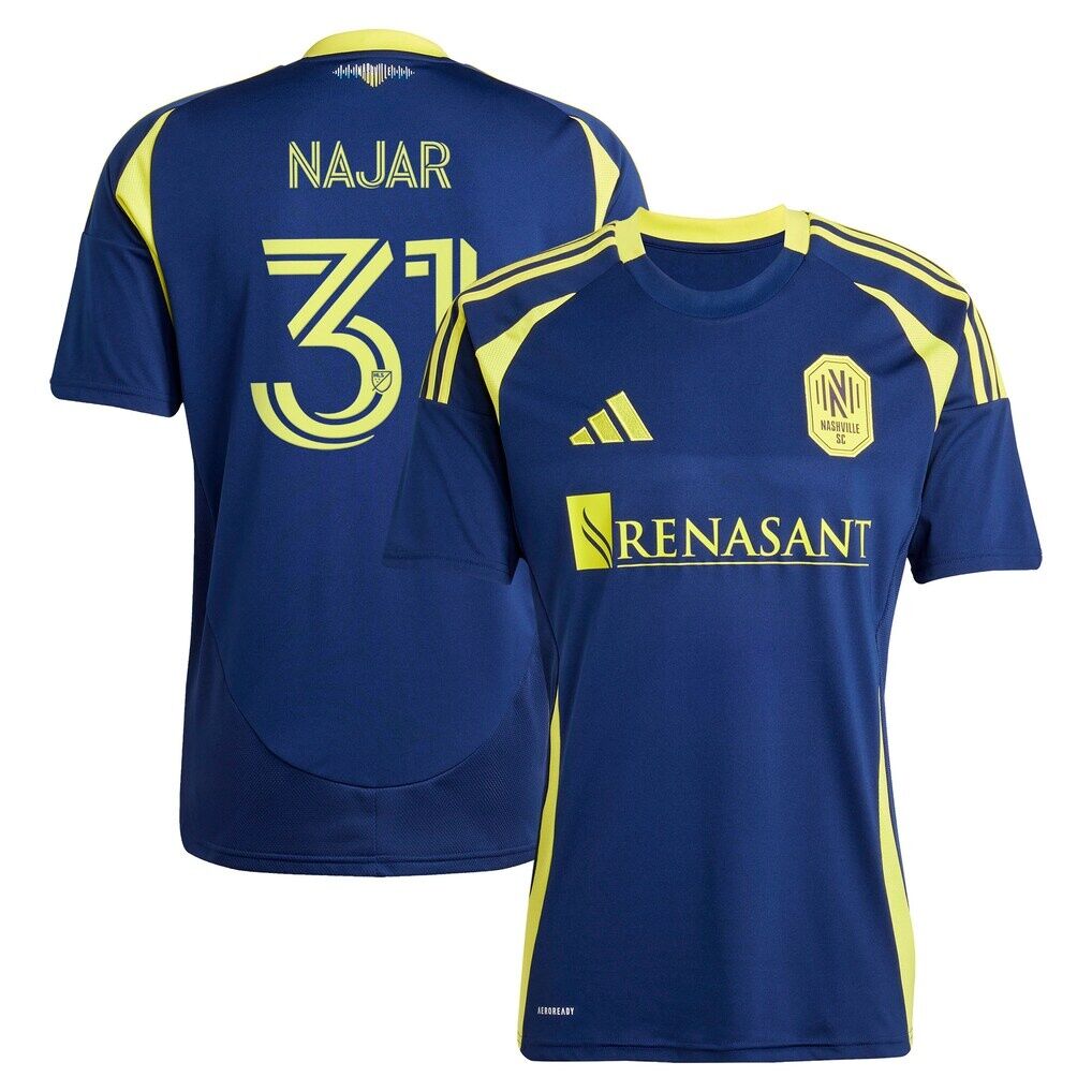 Andy Najar Nashville SC adidas 2025 The Heart of Nashville Kit Replica Jersey