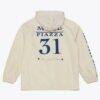 Mike Piazza New York Mets Mitchell & Ness Full-Snap Yacht Rock Name & Number Hooded Coach's Jacket - Cream - Side View