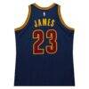 LeBron James Cleveland Cavaliers Mitchell & Ness Big & Tall 2015/16 Swingman Jersey - Navy - Detail View
