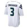 Nick Emmanwori Seattle Seahawks Nike Game Jersey - White - Detail View