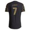 LAFC adidas 2026 2026 Primary Kit On-Field Authentic Patch Jersey - Black - Detail View