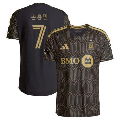 LAFC adidas 2026 2026 Primary Kit On-Field Authentic Patch Jersey - Black - Front View