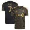 LAFC adidas 2026 Primary Kit Replica Jersey - Black - Front View