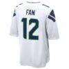 12s Seattle Seahawks Nike Game Jersey - White - Detail View