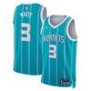 Coby White Charlotte Hornets Jordan Brand Unisex Swingman Jersey - Teal - Front View