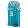 Coby White Charlotte Hornets Jordan Brand Unisex Swingman Jersey - Teal - Side View