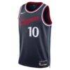 Darius Garland LA Clippers Nike Unisex Swingman Jersey - Navy - Back View