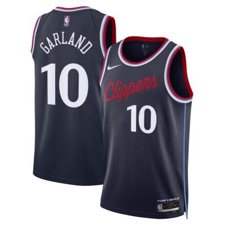 Darius Garland LA Clippers Nike Unisex Swingman Jersey - Navy - Front View