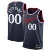 LA Clippers Nike Unisex Swingman Custom Jersey - Navy - Front View