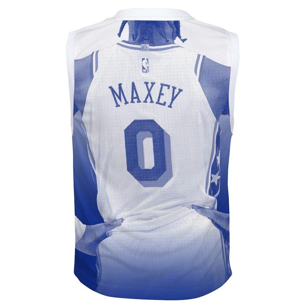 Tyrese Maxey Philadelphia 76ers Outerstuff Youth Hometown Fashion Jersey - Royal