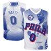 Tyrese Maxey Philadelphia 76ers Outerstuff Youth Hometown Fashion Jersey - - Front View