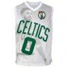 Jayson Tatum Boston Celtics Outerstuff Youth Hometown Fashion Jersey - White - Back View