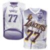 Luka Dončić Los Angeles Lakers Outerstuff Youth Hometown Fashion Jersey - Purple - Front View
