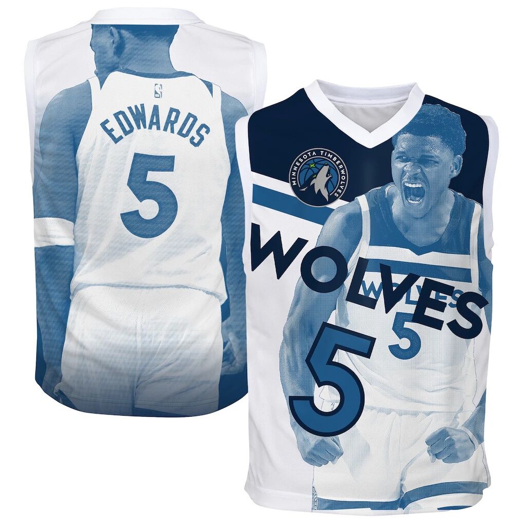 Anthony Edwards Minnesota Timberwolves Outerstuff Youth Hometown Fashion Jersey