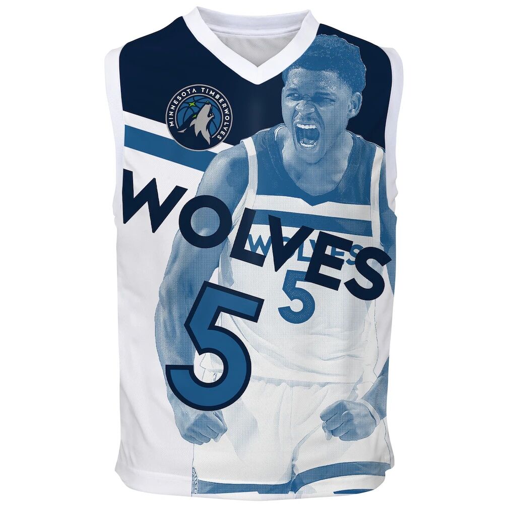 Anthony Edwards Minnesota Timberwolves Outerstuff Youth Hometown Fashion Jersey