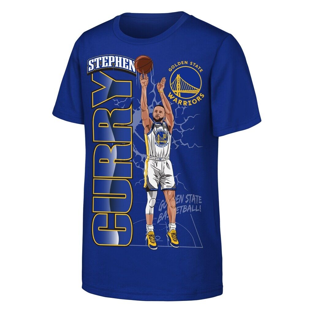 Stephen Curry Golden State Warriors Outerstuff Youth Height T-Shirt - Royal