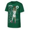 Jayson Tatum Boston Celtics Outerstuff Youth Height T-Shirt - Green - Front View
