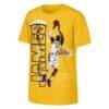 LeBron James Los Angeles Lakers Outerstuff Youth Height T-Shirt - Gold - Front View