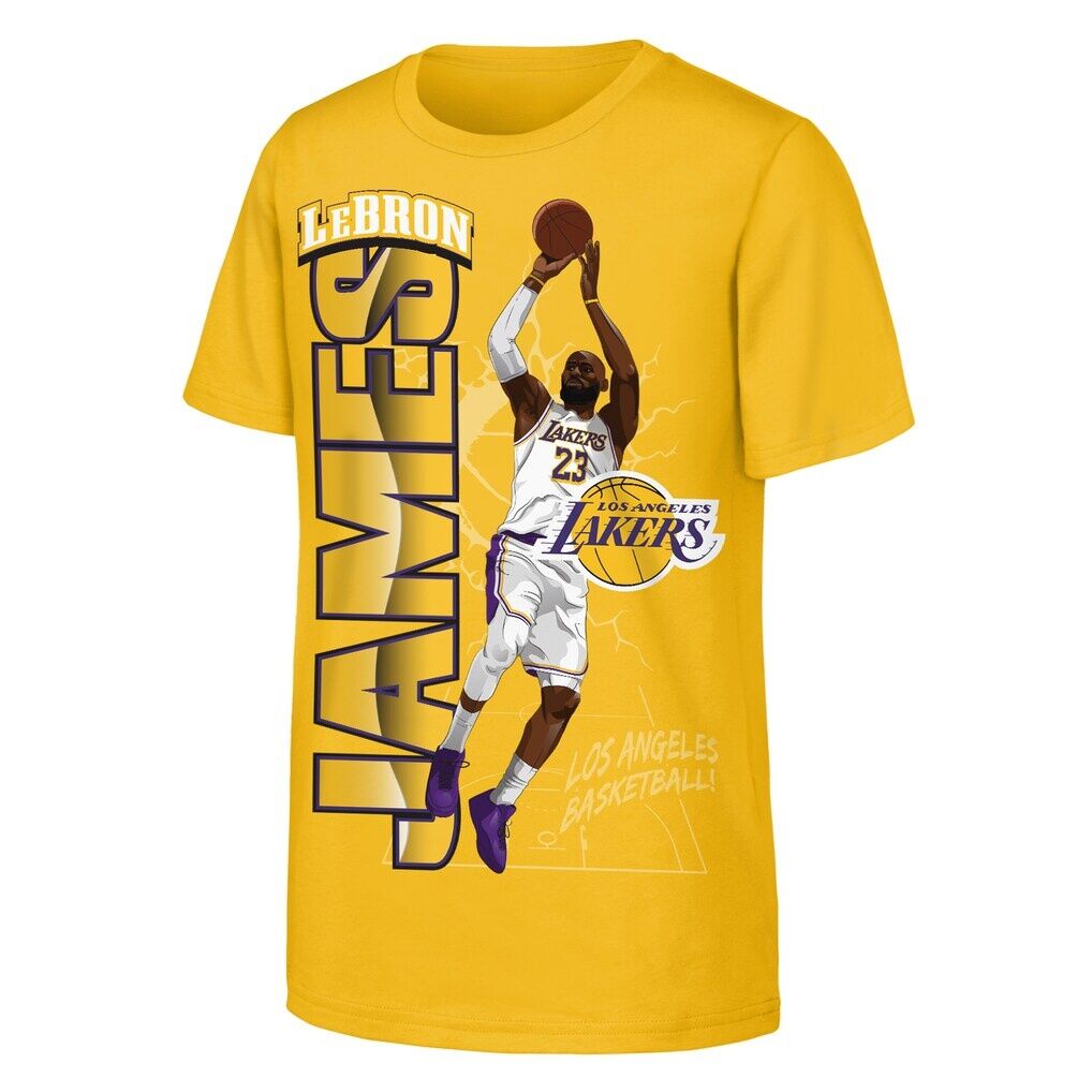 LeBron James Los Angeles Lakers Outerstuff Youth Height T-Shirt