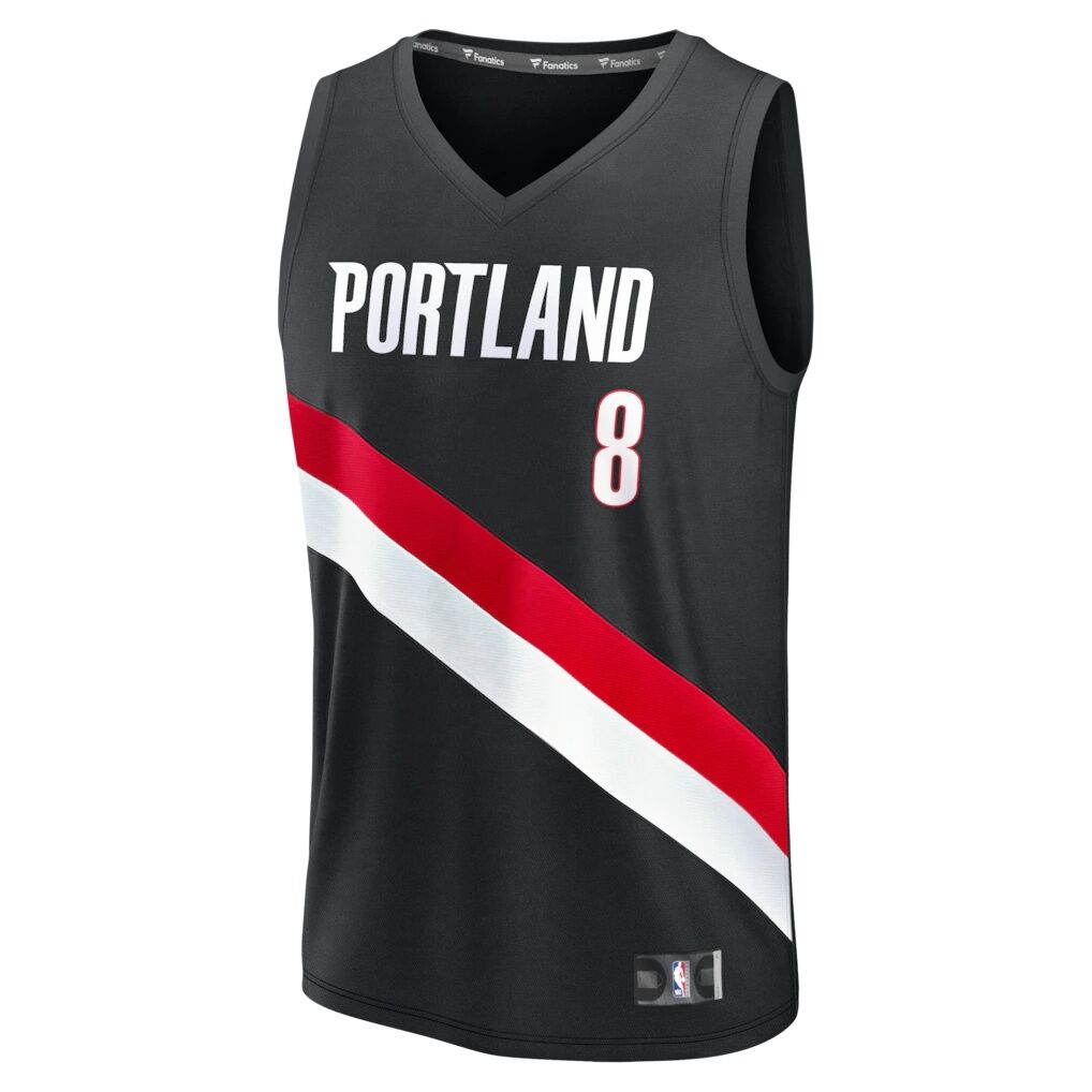 Deni Avdija Portland Trail Blazers Fashion7 Fast Break Replica Jersey - Icon Edition