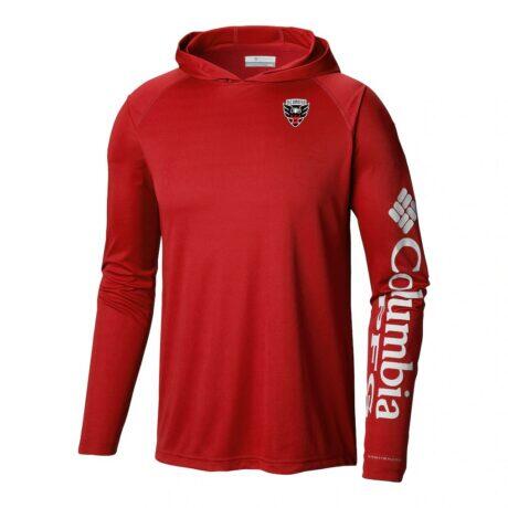 D.C. United Columbia Terminal Tackle Omni-Wick Hoodie - Red - Front View