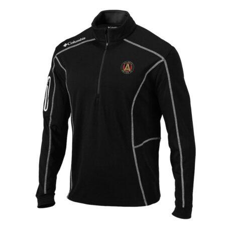 Atlanta United FC Columbia Omni-Wick Shotgun Quarter-Zip Pullover - Black - Front View