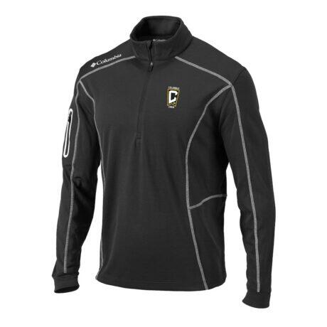 Columbus Crew Columbia Omni-Wick Shotgun Quarter-Zip Pullover - Anthracite - Front View