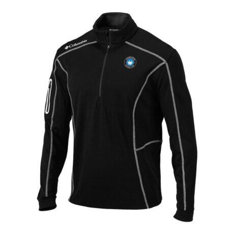 Charlotte FC Columbia Omni-Wick Shotgun Quarter-Zip Pullover - Black - Front View