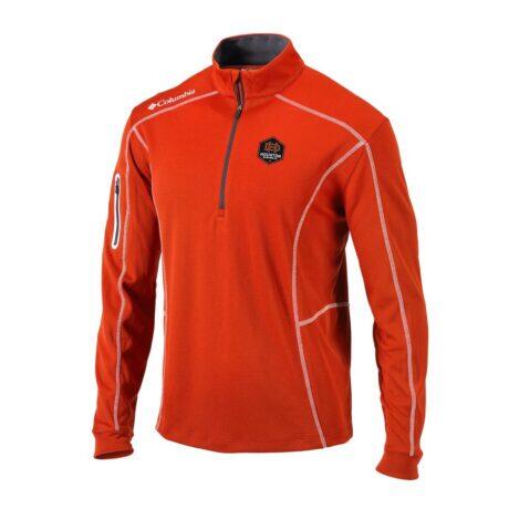 Houston Dynamo FC Columbia Omni-Wick Shotgun Quarter-Zip Pullover - Orange - Front View