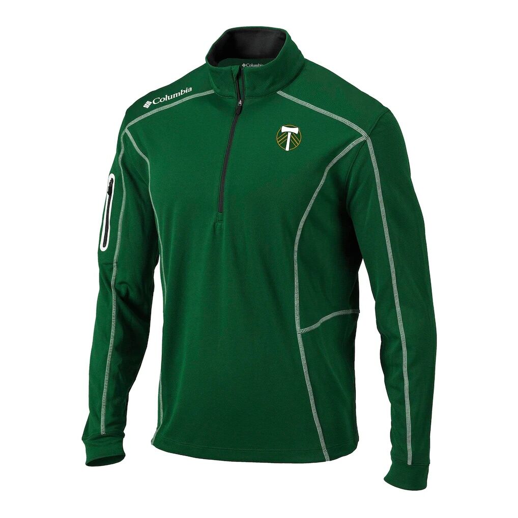 Portland Timbers Columbia Omni-Wick Shotgun Quarter-Zip Pullover