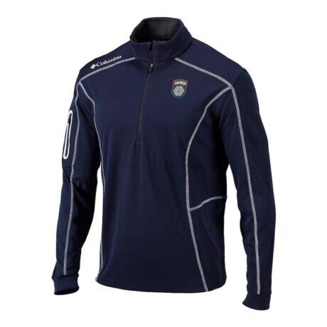 San Diego FC Columbia Omni-Wick Shotgun Quarter-Zip Pullover - Navy - Front View