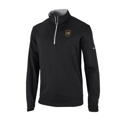 LAFC Columbia Wickhams Hills Omni-Wick Quarter-Zip Pullover - Black - Front View