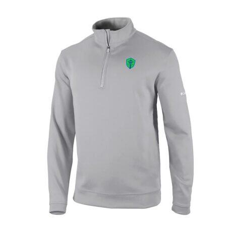 Seattle Sounders FC Columbia Wickhams Hills Omni-Wick Quarter-Zip Pullover - Gray - Front View