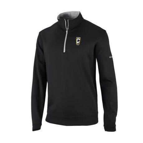 Columbus Crew Columbia Wickhams Hills Omni-Wick Quarter-Zip Pullover - Black - Front View