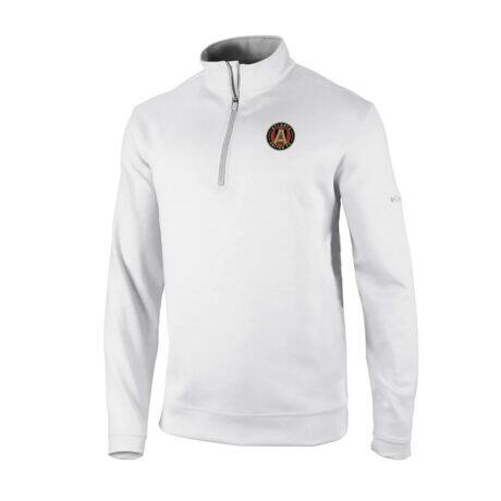 Atlanta United FC Columbia Wickhams Hills Omni-Wick Quarter-Zip Pullover - White - Front View