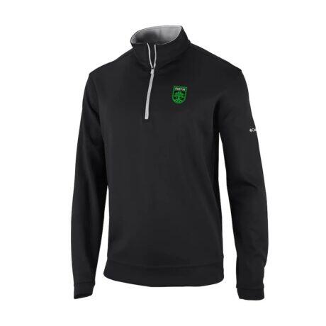 Austin FC Columbia Wickhams Hills Omni-Wick Quarter-Zip Pullover - Black - Front View
