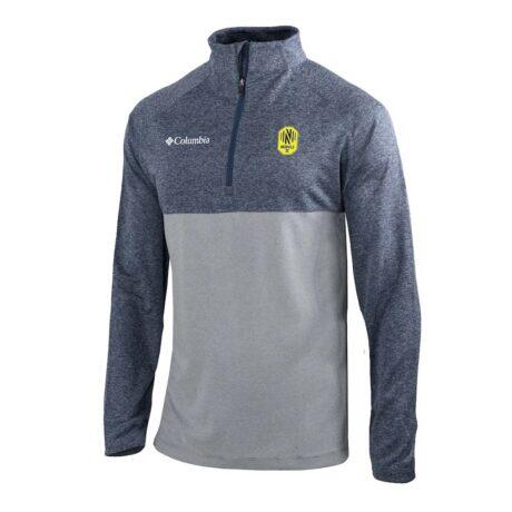 Nashville SC Columbia Omni-Wick Raglan Rockin' It Quarter-Zip Pullover - Navy - Front View