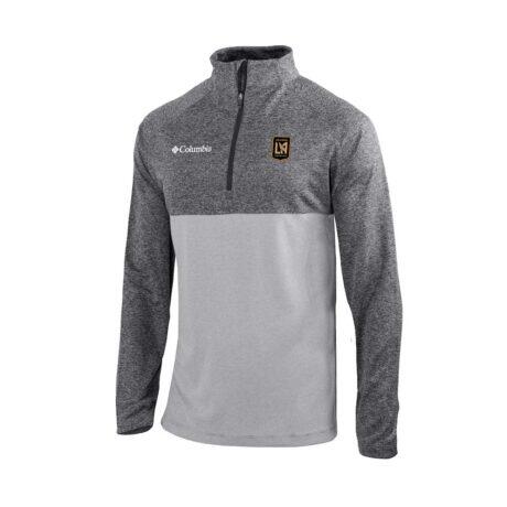 LAFC Columbia Omni-Wick Raglan Rockin' It Quarter-Zip Pullover - Gray - Front View