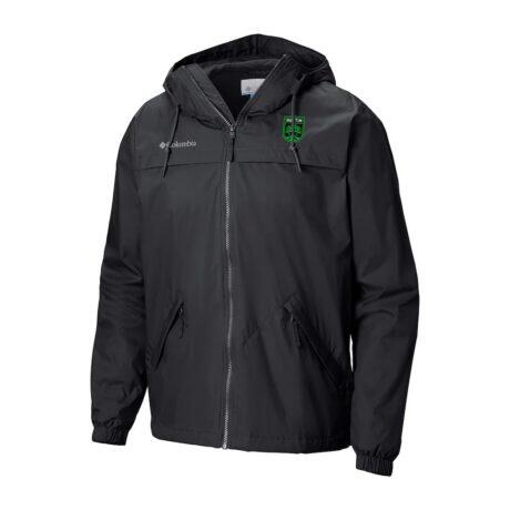 Austin FC Columbia Oroville Creek Lined Omni-Tech Full-Zip Jacket - Black - Front View