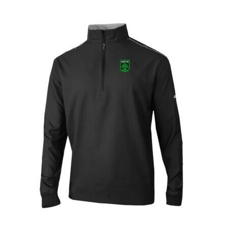 Austin FC Columbia Omni-Wick Bogey's Paradise Quarter-Zip Pullover - Black - Front View